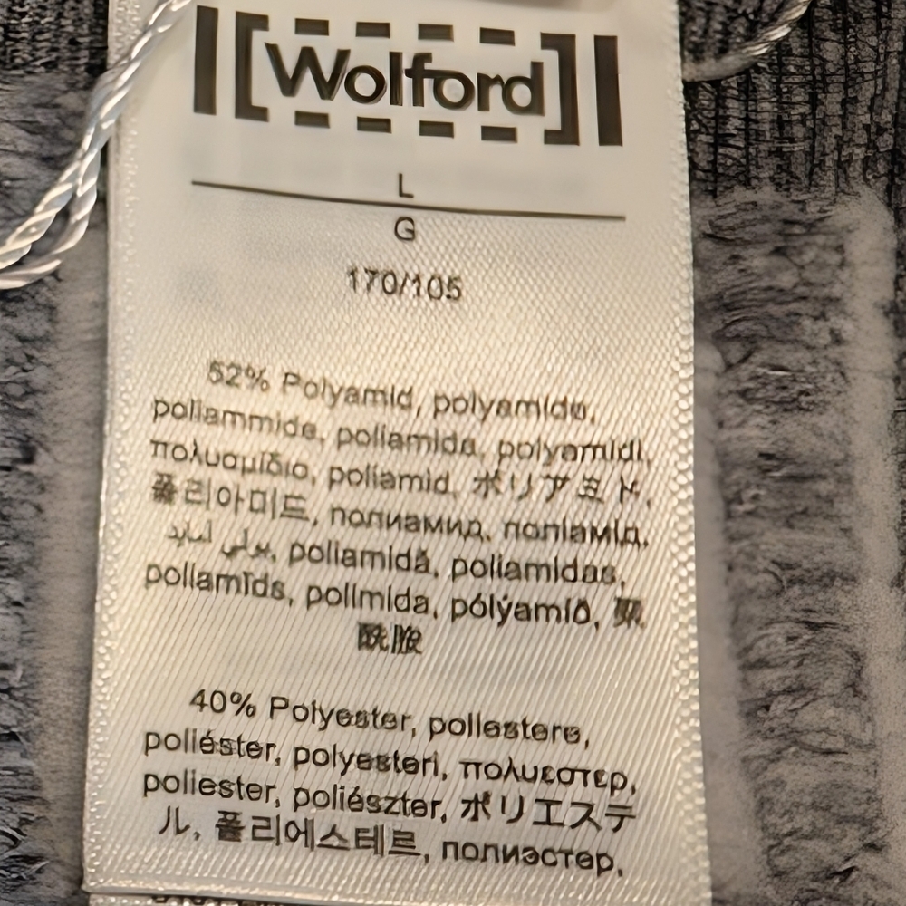 NWT WOLFORD Shaping‎ Athleisure Bodysuit Heathered Gray Size Large - Picture 7 of 11